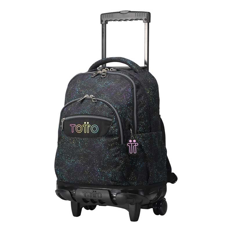 TOTTO Mochila escolar con ruedas salpicado color - Renglones TAMAÑO GRANDE