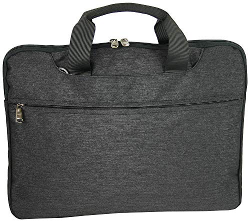 Notebook Laptop Tasche 17" Zoll 17,3 Businesstasche Colleg-Mappe Unisex | gepolstert | anthrazit grau