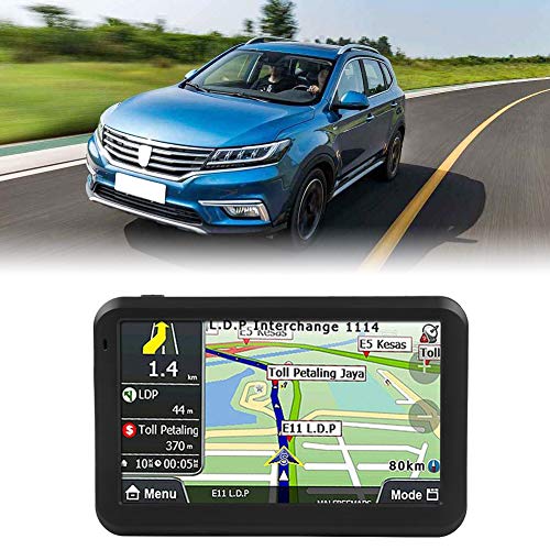 Keenso Universal 5 Inch Touch Screen GPS Navigation System for Car Truck 256MB 8GB w/Back Clip/Lifetime Maps/Live Traffic/Live Parking/Driver Alerts/Automatic Voice