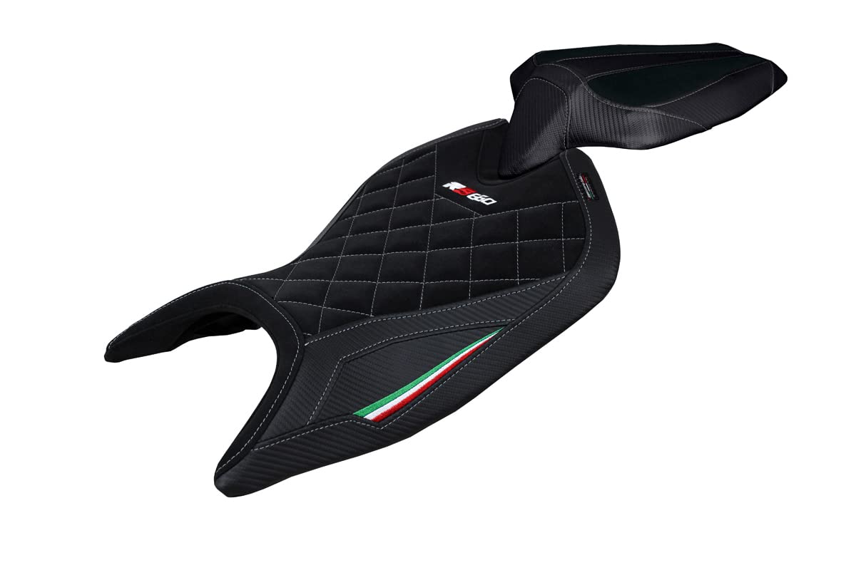 Pokrowiec na siodełko, kompatybilny z Aprilia RS 660 (21-22) model Mamba Velvet (Tricolor)