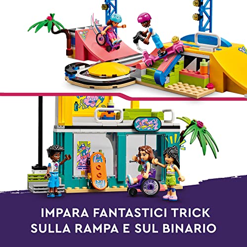 Image of LEGO Friends Skate Park 41751 Building Toy Set (431 Pieces), Multi Color