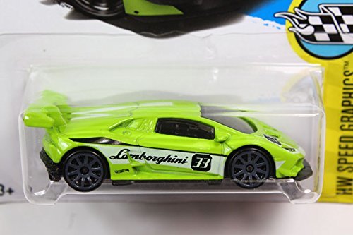 Hot Wheels Lamborghini Huracan LP 620-2 1:64 Verde miniatura 1