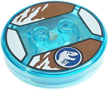 Lego Parts: Dimensions Toy Tag 4 x 4 x 2/3 with 2 Studs for Jurassic World Owen Grady #15