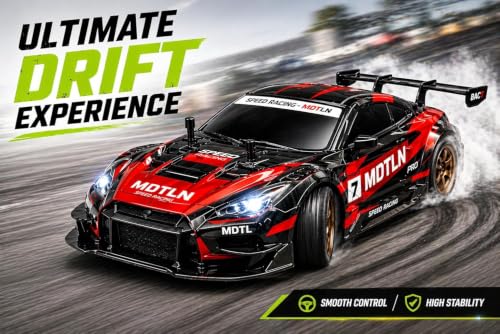 Image of 1:16 RC Drift Car with 2.4GHz Remote Control | High Speed Racing with Drift Tires | Rechargeable Remote Control Sports | Indoor & Outdoor RC Toy for Racing Enthusiasts
