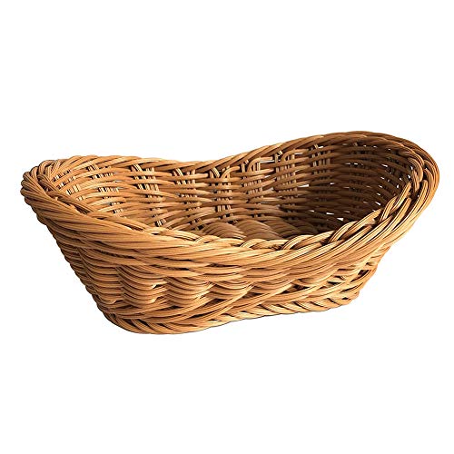 Maritown Wicker Basket Rattan Woven Baskets for Storage Farmhouse Decorative Bread Proofing Basket Fruit Vegetable Holder Picnic Basket for Kitchen Bathroom Organizing