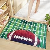 ViiGMSy 2'x3' Durable Front Door mat Football, Bathroom Anti-Slip and Dirt-Proof Water-Absorbing Door mat, pet Dog Door Muddy Shoes Courtyard Entrance mat Football.