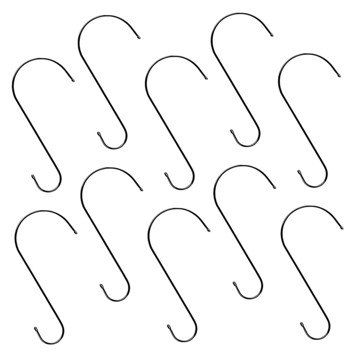 Hemoton 10Pcs S Hooks for Hanging Plants Bird Feeders and Flower Pots Durable Garden Extension Hooks for Outdoor Indoor Use