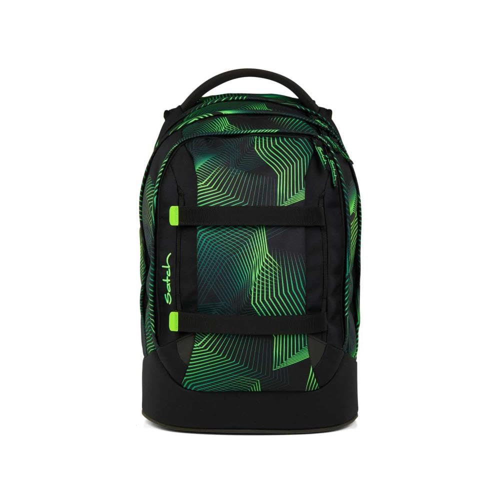 Satch pack Schulrucksack Set 2tlg. inkl. Schlamperbox (Seismic Green)