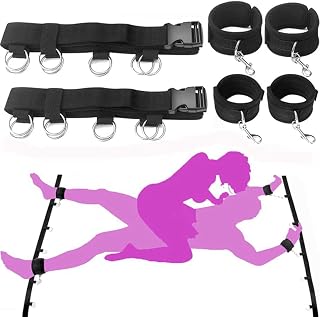 Neck to Wrist Bondaged Restraints Sex Set for Bed Sexy Straps for Couples Bed Restraints for Couples Queen Bed Bondaged Kit Adult Sexy Handcuffs Ties Restraints for Women Kit Bedroom Toys Sweatshirts