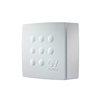 VORTICE Micro 100 – Aspiratore Bagno e Cucina 100mm Centrifugo da Condotto, 2 Velocità, Ventola Aspirazione Basso Consumo Energetico, Rimuove Muffa e Umidità, Portata Massima 90m3, h – 23,9×11,7×23,9cm