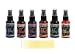 Ranger Dylusions Ink Spray Bundle Six Bottle Set with Bonus Purple Turtle Blending Sticks (Bolder)