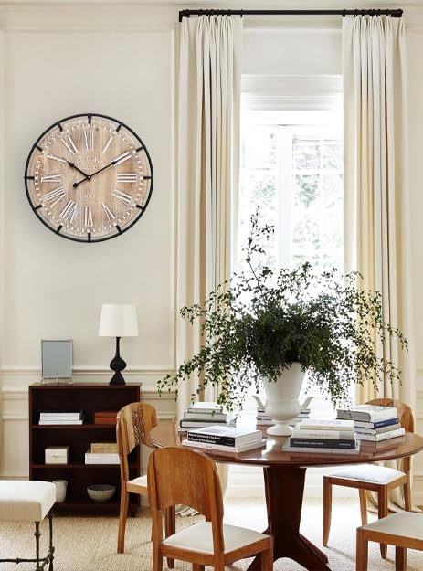 20-Inch Grand Farmhouse Wall Clock