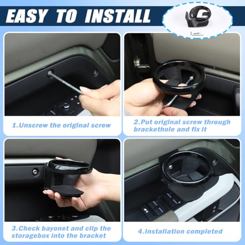 Portavasos para carro compatible con Land Rover Defender 90-130 miniatura 7