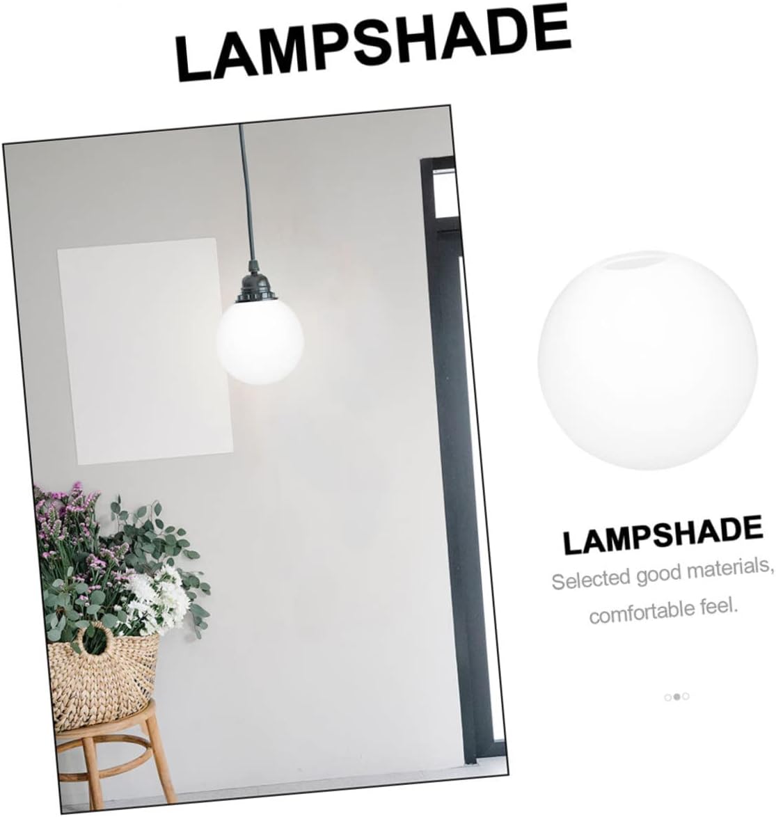 Homoyoyo Creative Glass Globe Lamp Shade Unique Shaped Light Fixture Cover Household Decoration Compatible Pendant Lighting Warm Gentle Illumination for Any Room