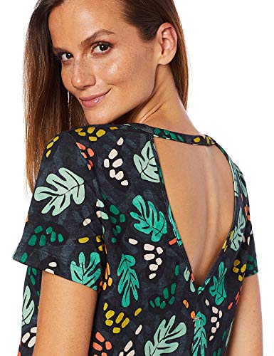 Vestido Comfort, Sommer, Feminino, Marinho/Verde/Azul, P