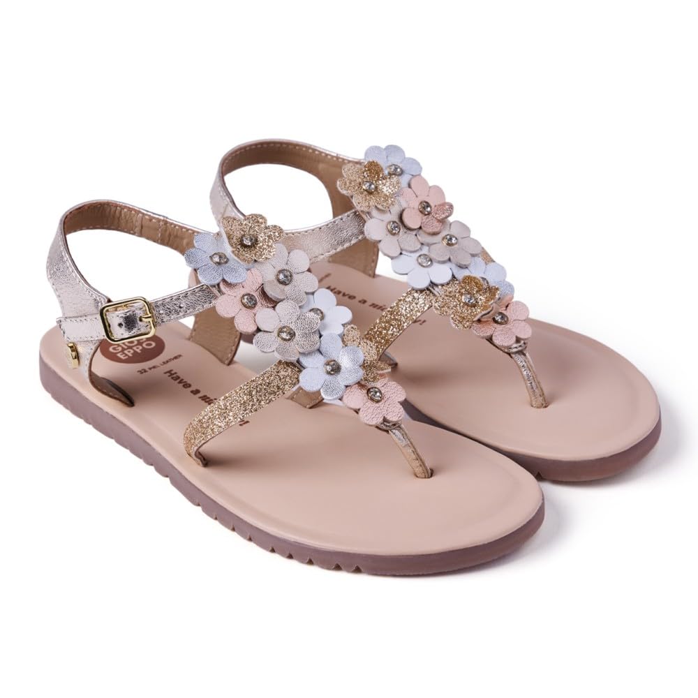 GIOSEPPO Tambach T-Strap, Gold, 1.5 UK