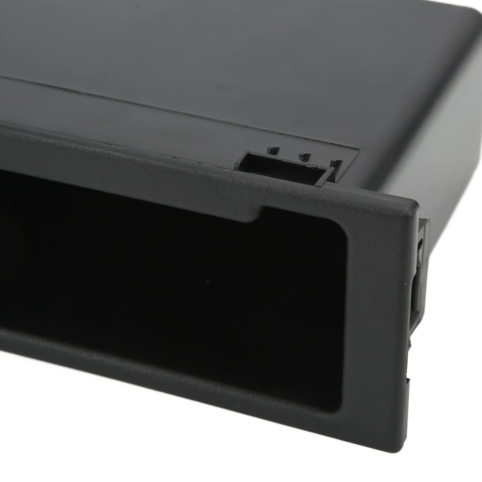 Poche de Rangement pour Radio Stéréo Vide Poche Tableau de Bord Voiture Boîte de Rangement pour Autoradio 1 Din, Poche pour Autoradio, Mallette de Rangement Parkeerschijven