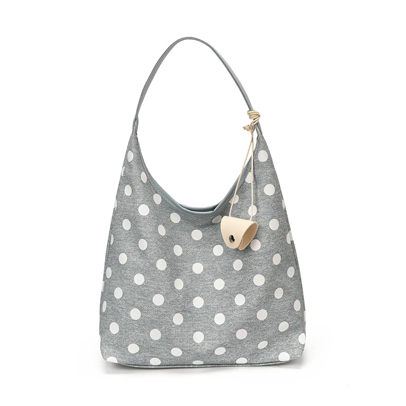 Sac fourre-tout à pois pour femmes spacieux contre la surcharge
