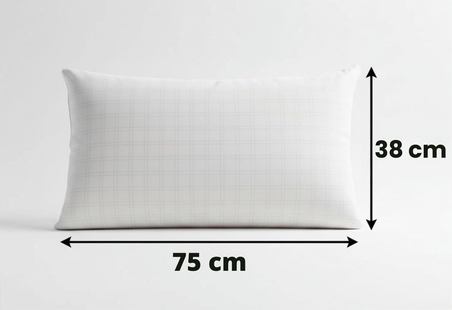 Velfont Oreiller en Mousse à mémoire de Forme Viscosuave 75 x 40 cm | Fermeté Moyenne à Faible et Ergonomique | Double Housse Microfibre Zippée