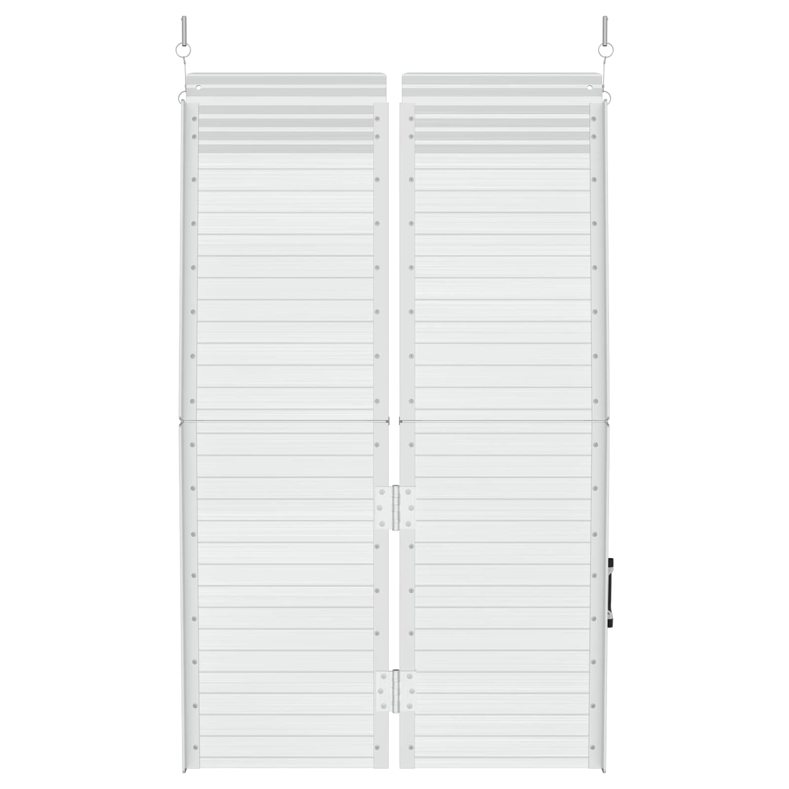 Rampa plegable de aluminio para silla de ruedas, 122 x 73 cm, carga de 270 kg, rampa móvil para silla de ruedas, andador, jardín y exterior, color plateado
