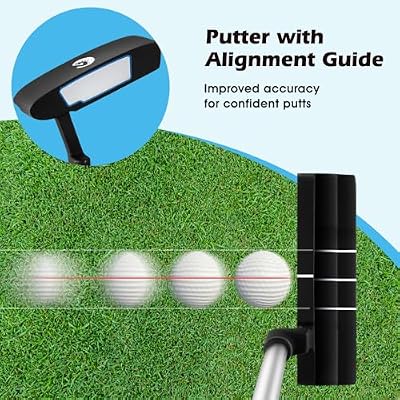 Goplus Complete Golf Club Set for Men, Right Hand Golf Clubs w/ 460CC #1 Driver, #3 Fairway, #5 Hybrid, #5, #6, #7, #8, #9, #P & #S Irons, Putter, 3 Head Covers, Golf Stand Bag, Rain Hood