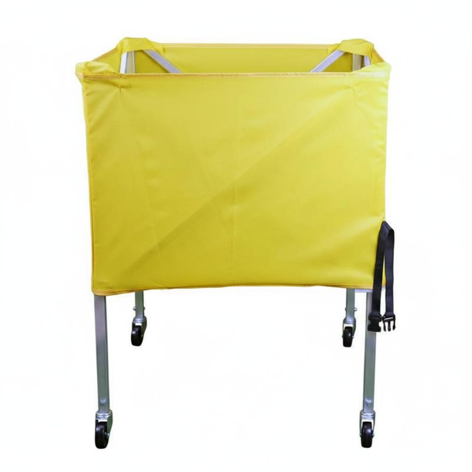 Perfeclan Carrito de Balones Portátil Carrito Estante Organizador con Estructura de Aleación de Aluminio y Bolsa de Lona Plegable Movilidad con Ruedas