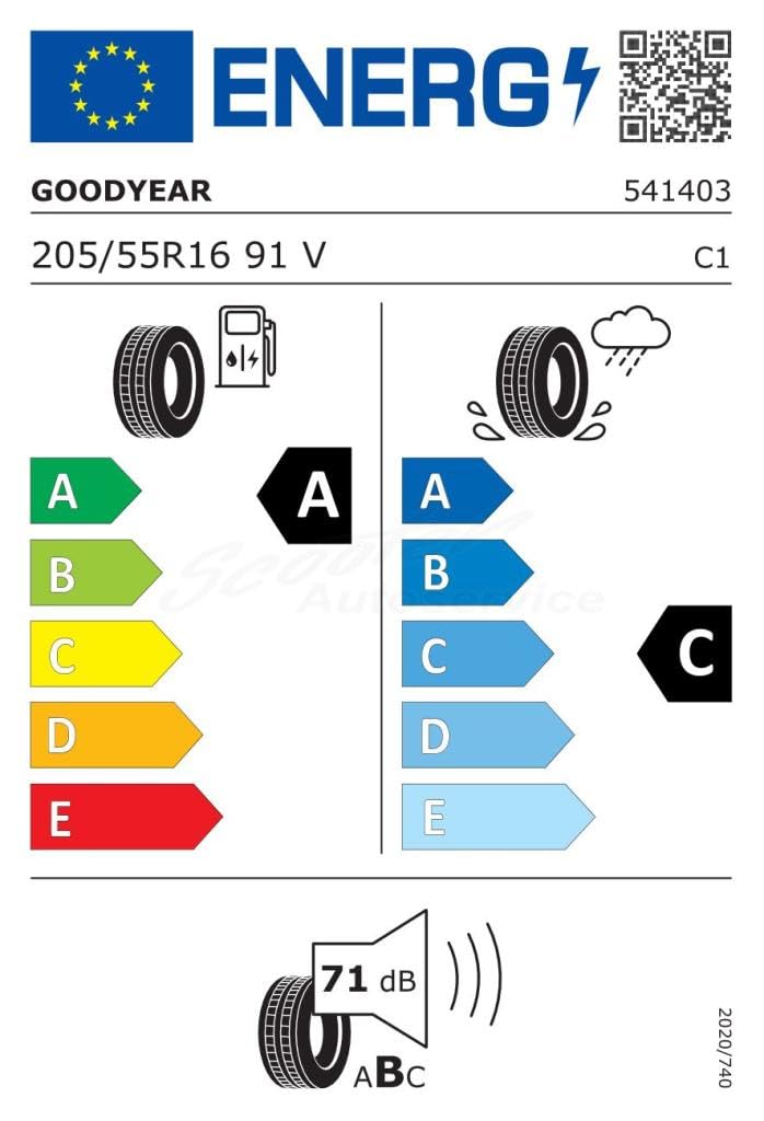 Goodyear EfficientGrip Performance - 205/55R16 91V - Neumático de Verano