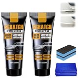 Auto Politur Set für Autolack | Lackkratzer Entferner | Set mit Schwamm und Mikrofasertuch (2 Stück)