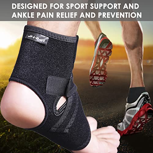 Hirui Ankle Wraps Ankle Brace For Men Women Kids, Lightweight Ultra-Thin High-Elastic Compression Ankle Support Ankle Stabilizer For Sprains Arthritis Running, Breathable & Close-Fitting (M, 1 Pack) #TOP5