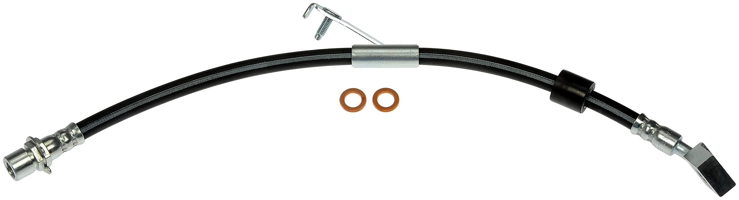 Brake Hose - Brake Hydraulic Hose - Brake Line - This automotive brake hydraulic hose was precision-engineered to match the fit, function and performance of the original brake hose on specific vehicles and positions to ensure safe, long-lasting durability as part of a complete brake repair. - Jeep Grand Cherokee 2023-16, Jeep Grand Cherokee WK 2022 - Dorman H622784 Rear Passenger Side Brake Hydraulic Hose Compatible with Select Jeep Models