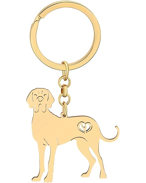 LONYOO Cute Stainless Steel Dog Keychain Pets Gifts for Lovers Women Girls Puppy Keyring Car Key Purse Charms