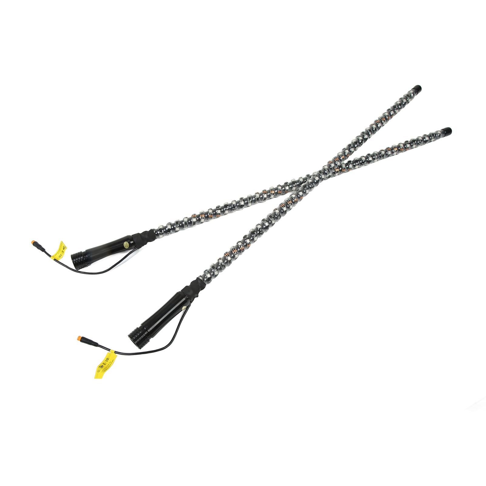 Luz de Látigo LED, 2 Luces de Látigo LED de 3 Pies con Asta de Bandera Control de Aplicación de Color RGB Luz de Látigo de Persecución para UTV ATV Camión Barco 12-24V