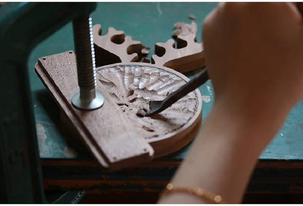 Scalpello per fori da scavo da 0,5-2 cm Coltello da intaglio per la lavorazione del legno per piatto cucchiaio, 5 dimensioni 1 pz