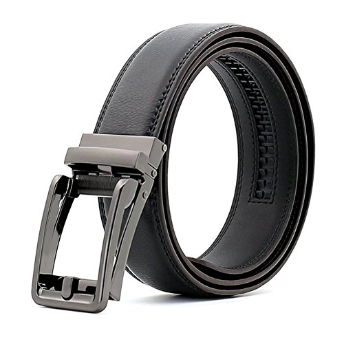 Dan Cube Belts for Men Leather Ratchet,Removable Automatic Slide Buckle,Big Tall Size Adjustable,As seen on Tv