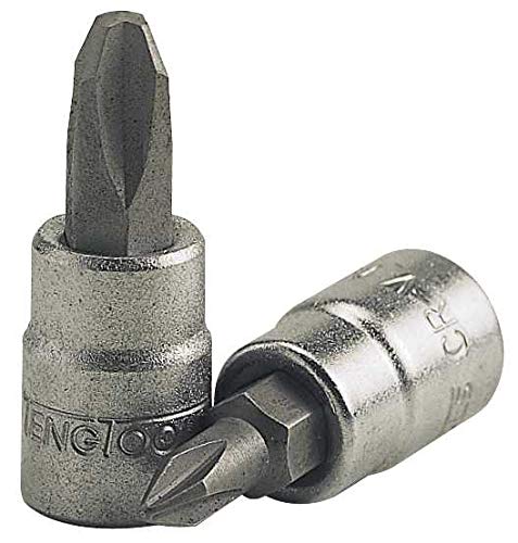 Teng Tools PH2 1/4 Inch Drive Phillips PH Chrome Vanadium Socket | Mechanic Tool | Hand Tool - M141302-C