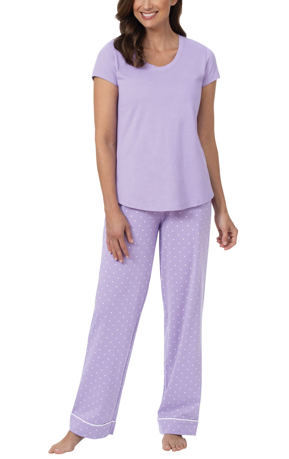 Chemise De Pyjama Manches Courtes En Lin Mélangé BODES BLEU CIEL