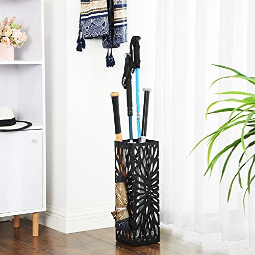 image for SONGMICS Umbrella Stand, Umbrella Holder for Entryway, Steel Square Um