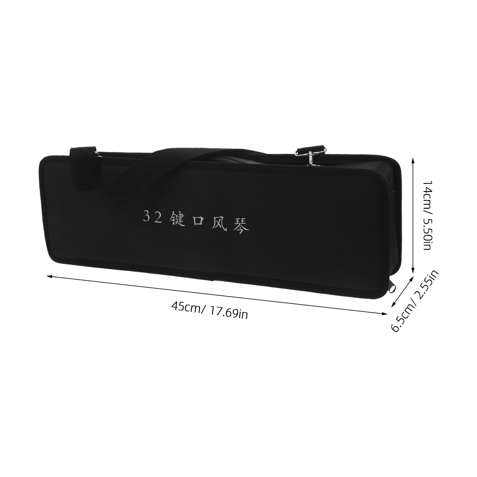 Étui de Voyage Noir pour Mélodica 32 Touches avec Poignée, Paquet en Toile Léger et Confortable pour Transport Pratique Lors de Déplacements
