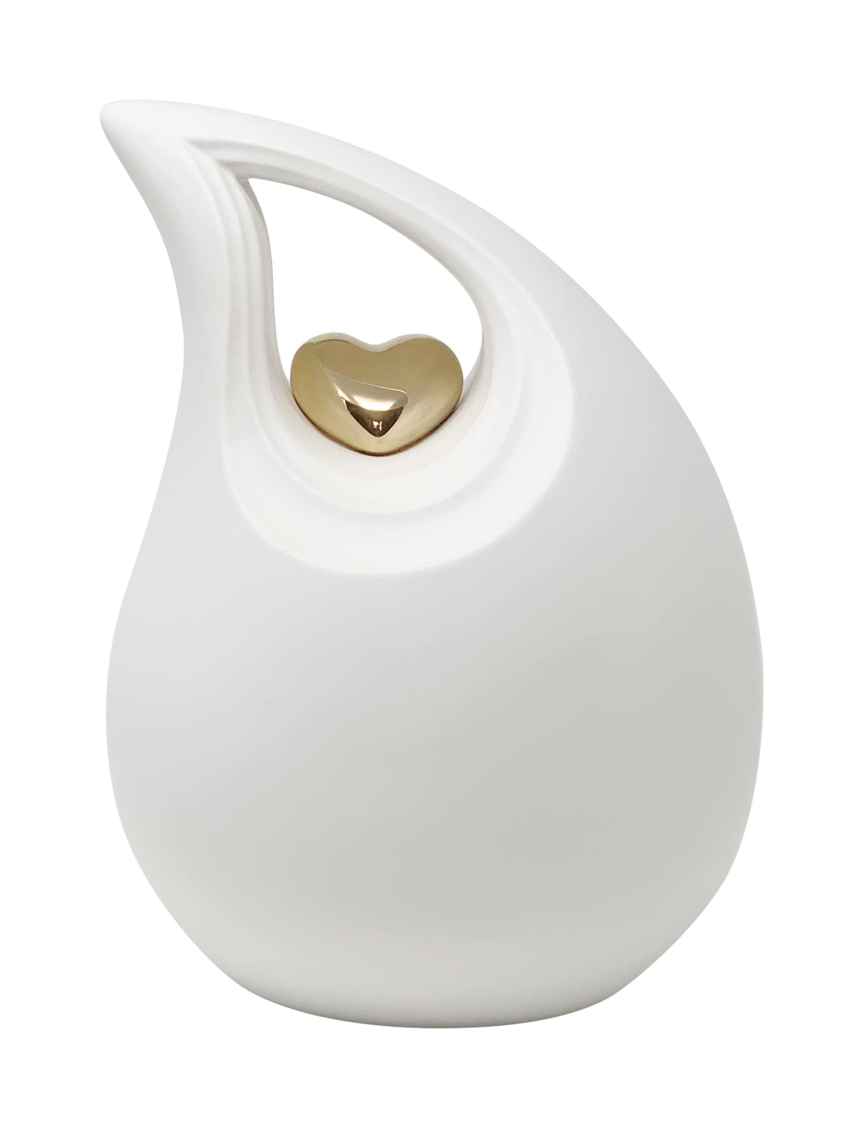 Aesthetic Urns Black Teardrop Heart Ceramic Cremation Urn For Ashes Unique Vase Memorial Large Urn For Ashes Adult Urn Space Colour Exclusive Funeralurn
