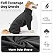 Dotoner Fleece Hundepullover Wintermantel Hundemantel Grosse Hunde Fleecejacke mit Beinen Hundebademantel für Kleine Mittelgroße Haustiere Hundebekleidung,Chihuahua,Beagle,Weicher Hunde Pyjamas