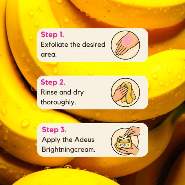 Adeus Banana Skin Illuminating Body and Face Exfoliating Scrub 165g - Original