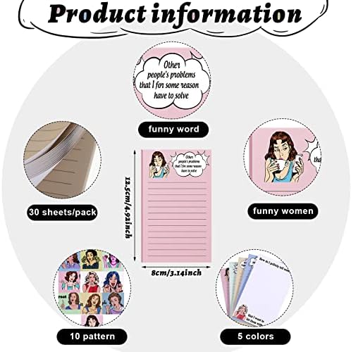 secret santa gifts for coworkers pack of 10 funny memo notepads