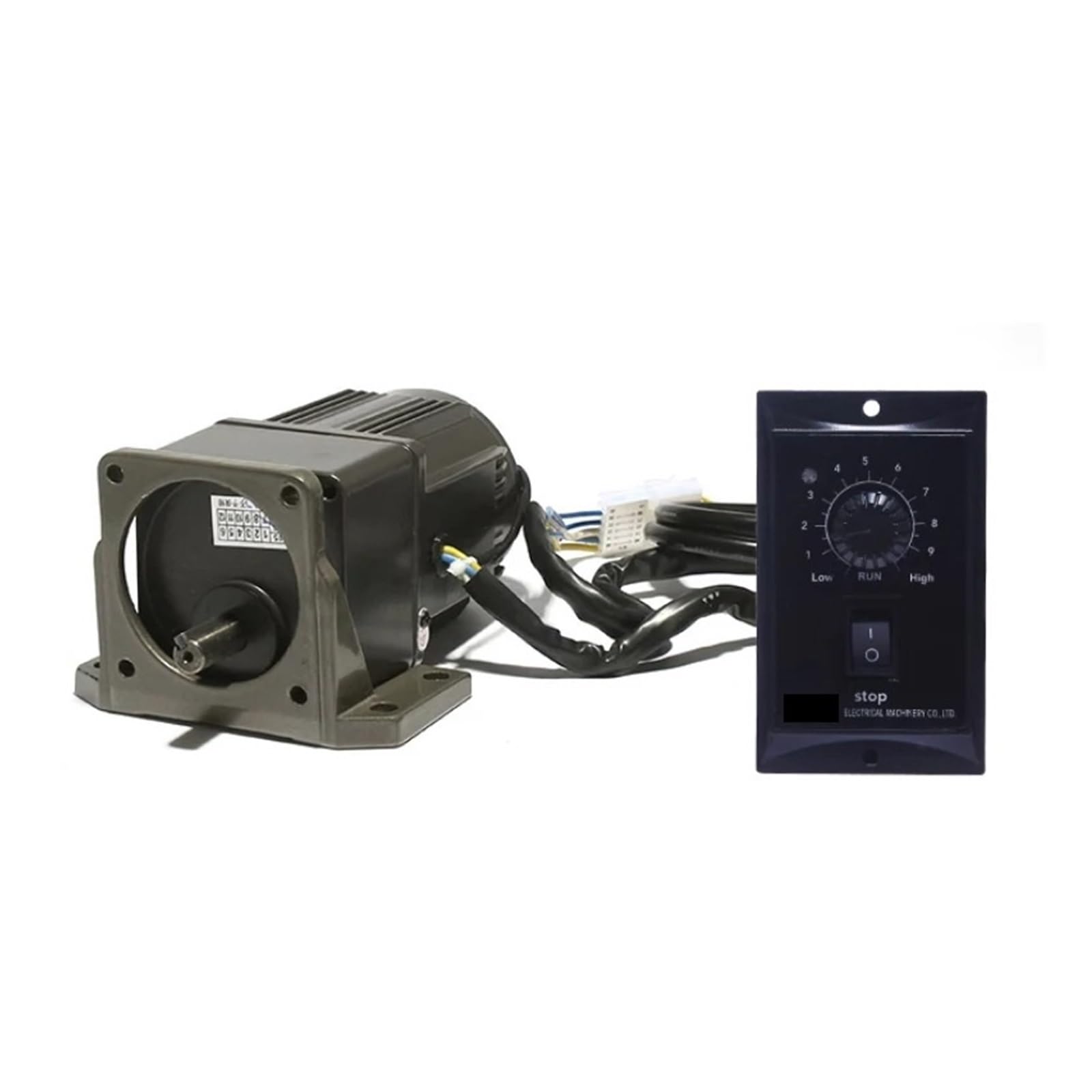 Motor reductor de engranajes variable ajustable de 25 W CA, 220 V/110 V, 50/60 Hz, diámetro del eje de 10 mm y kits de controlador de velocidad de CA(220V 12.5K (0-100RPM)