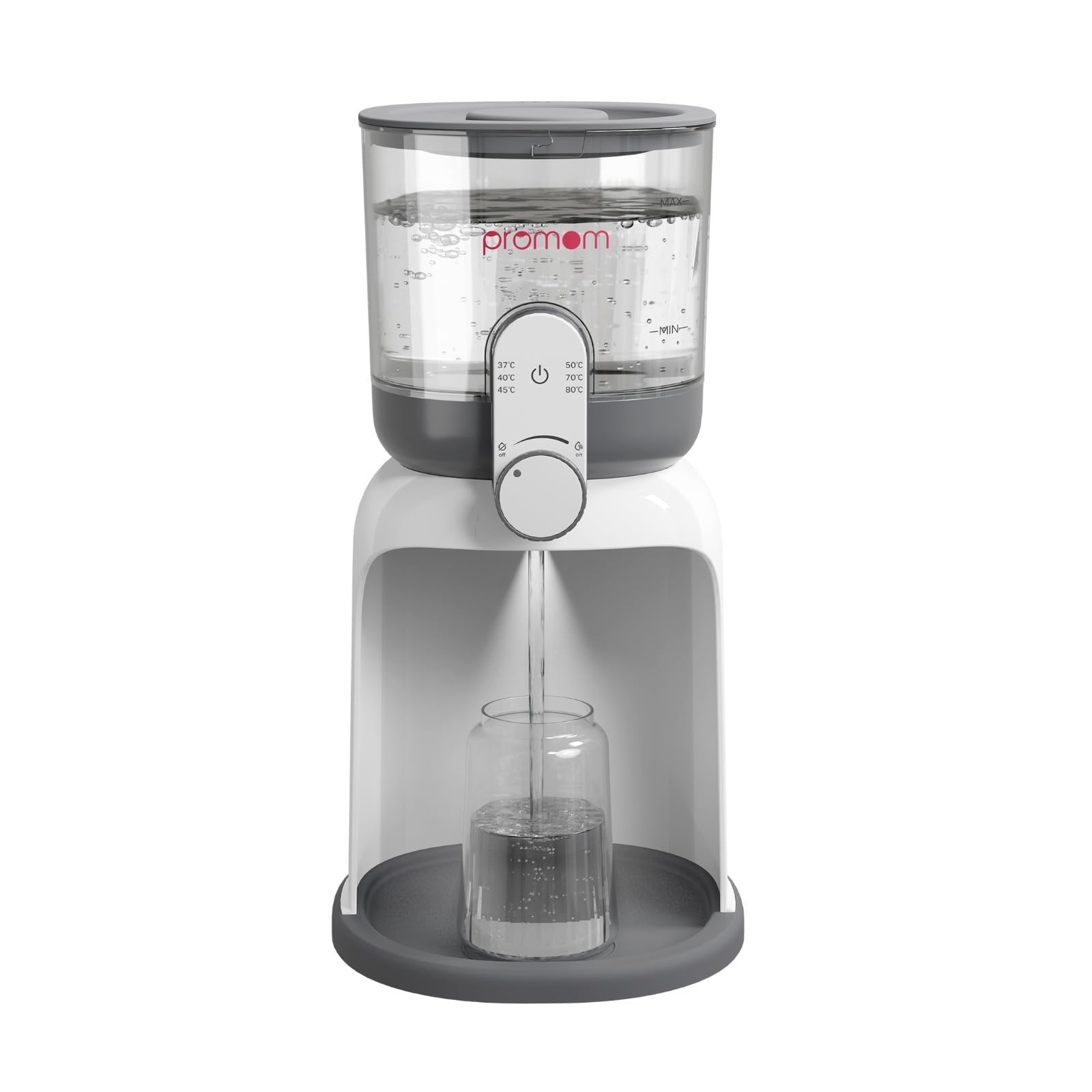 Promom Instant Water Warmer for Making Formula, Lights for Night Feedings, 1.7 Litre Large Capacity Detachable Tank, 6 Temperature Settings Water Dispenser, Breastfeeding Essentials-image-39