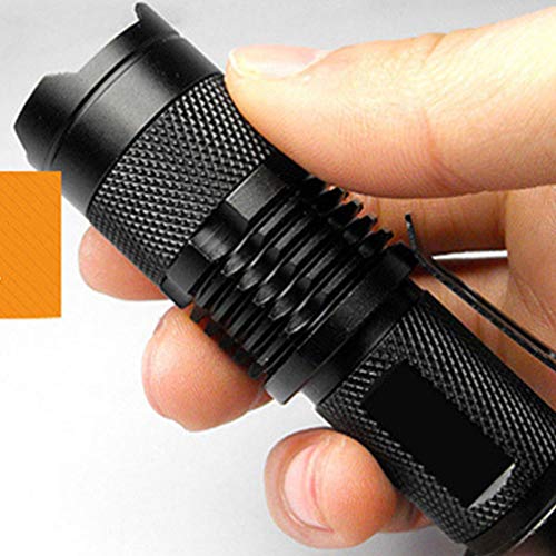 Mobestech 2pcs Mini Lanterna Lanterna de Luz UV Lanterna Portátil Lâmpada de Detecção de Agente Fluo