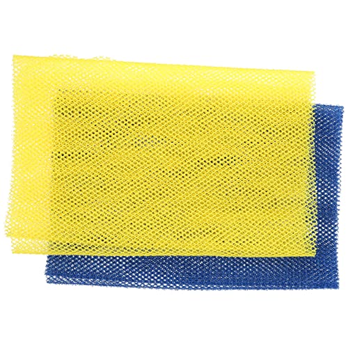 BESTYASH 2pcs African Exfoliating Net Body Scrubber Durable Bathing Accessory for Skin Smoothing Relief and Improved for Hard to Reach Areas