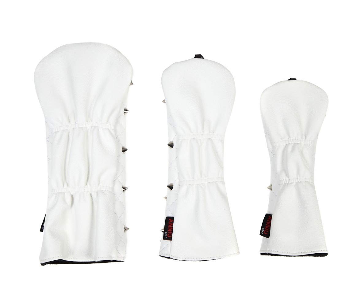 Amazon.co.jp: スタッズヘッドカバー3個セット DR/FW/UT (白