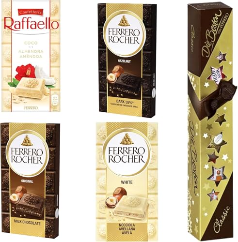 Pack Ferrero Rocher Bombones de Chocolate – Caja Ideal para Regalo, Celebraciones o San Valentín – Delicioso Detalle Premium