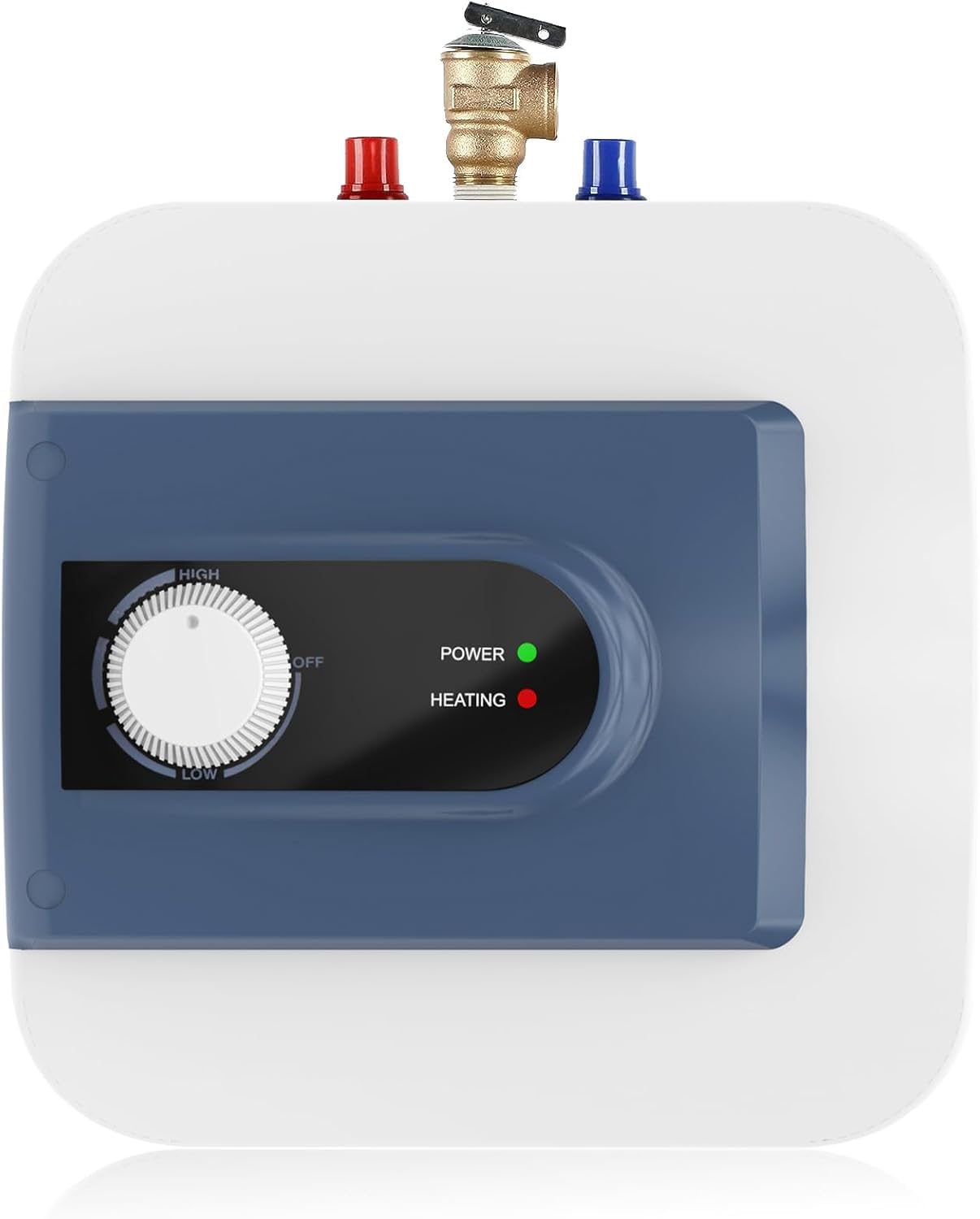 Electric Mini Tank Water Heater, 8Gallon Under Sink On Demand Hot Water Heater, Wall or Floor Mounted, 1500W Point of Use Instant Hot Water for RV Kitchen Bathroom Restaurant