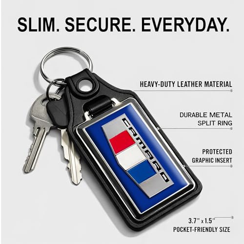 Image of Brotherhood Car Key Chain for Camaro - 6th Gen Tri Bar Designs